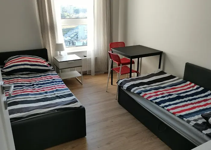 Lägenhet Mustsea With Free Underground Parking, Reception 24h Per 7d Gdańsk